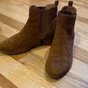 Brown Suede Ankle Boots